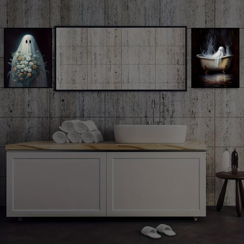 3pcs Halloween Canvas Poster Modern Art Retro Halloween Poster Decoration