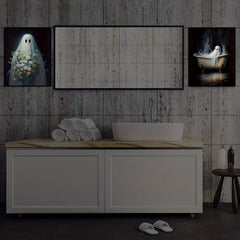 3pcs Halloween Canvas Poster Modern Art Retro Halloween Poster Decoration