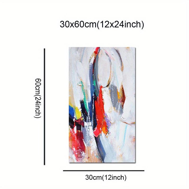 Red Grey Canvas Art Poster Modern Minimalism Art Hanging Painting Decor
