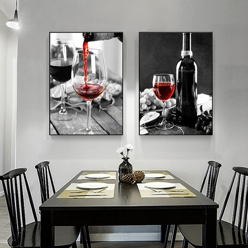 3pcs Frameless Drink Food Wall Posters 15 7 23 6in Wall Canvas Paintings