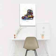 Graffiti Street Shoes Canvas Wall Art for Home Decor
