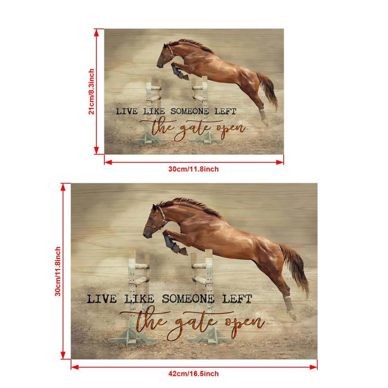 Live Like Someone Left The Gate Open Horse Wall Art