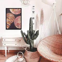 Disco Ball Poster Retro Mirrorball Art Prints 12x16in