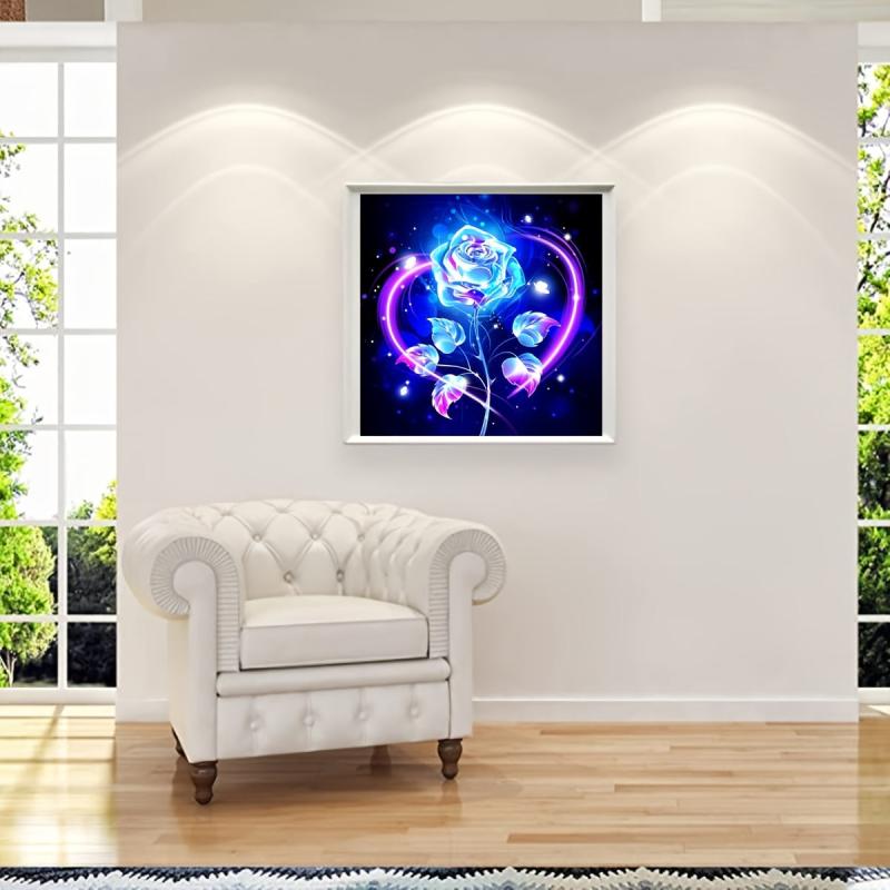Rose Gem Diamond Painting Kit for Adults Full Round Diamond Art Mosaic