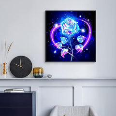 Rose Gem Diamond Painting Kit for Adults Full Round Diamond Art Mosaic