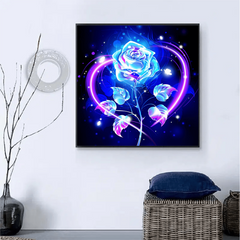 Rose Gem Diamond Painting Kit for Adults Full Round Diamond Art Mosaic