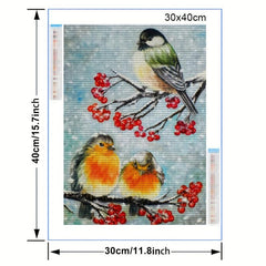 5D DIY Snowflake Diamond Painting Kit For Adults - Landscape Diamond Art