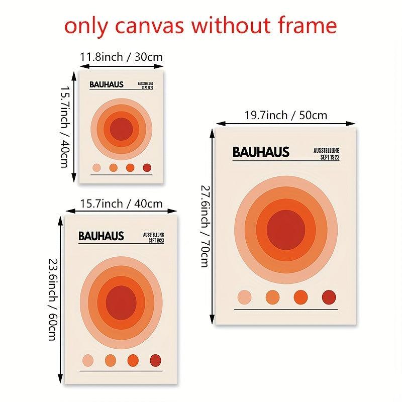 3pcs Canvas Poster Modern Art Orange Matisse Keith Star Wall Art Coral Block