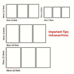 3pcs Canvas Poster Modern Art Retro Literary And Artistic High-end Restaurant