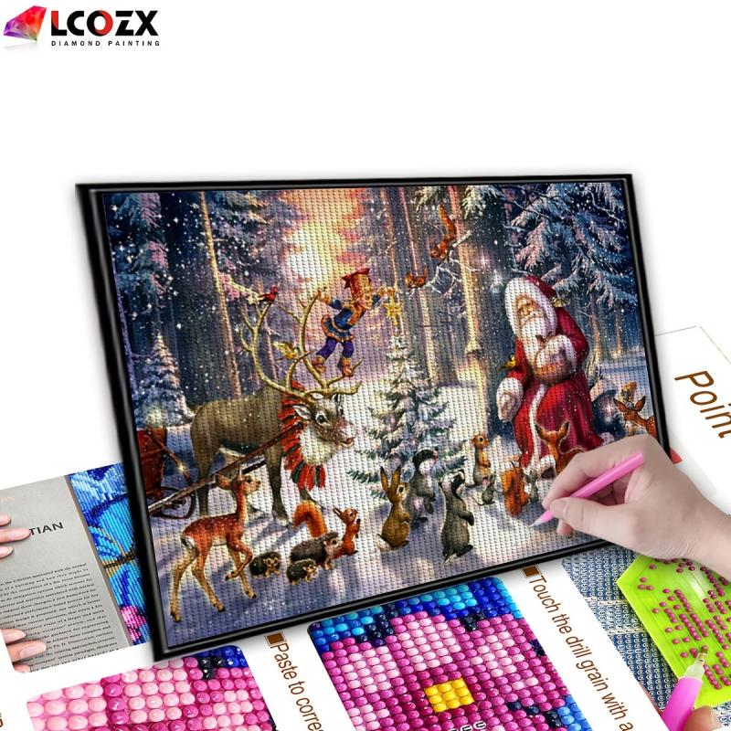 5D Cartoon Santa Claus DIY Rhinestone Painting Kit