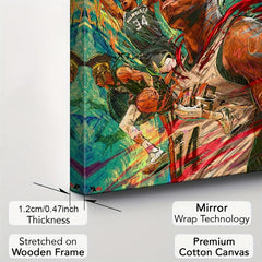 Basketball Player Painting On Canvas Wall Art