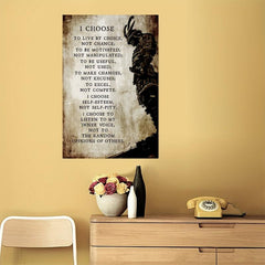 Japanese Samurai Inspirational Poster for Boys and Girls Home Decor