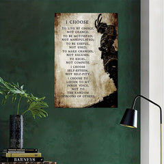 Japanese Samurai Inspirational Poster for Boys and Girls Home Decor