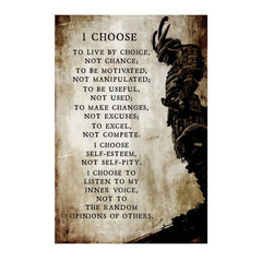 Japanese Samurai Inspirational Poster for Boys and Girls Home Decor