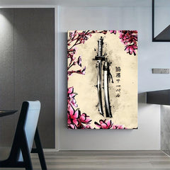 Japanese Samurai Canvas Wall Art Poster 40x60cm
