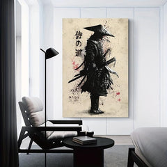 Japanese Samurai Canvas Wall Art Poster 40x60cm