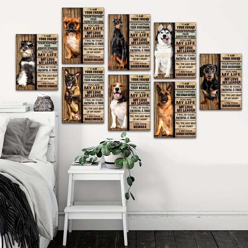Dog Painting On Canvas Wall Art I Am Your Dog Canvas Poster