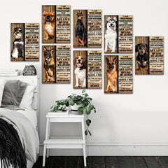 Dog Painting On Canvas Wall Art I Am Your Dog Canvas Poster