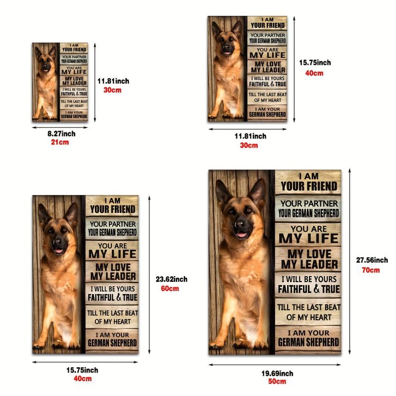 Dog Painting On Canvas Wall Art I Am Your Dog Canvas Poster