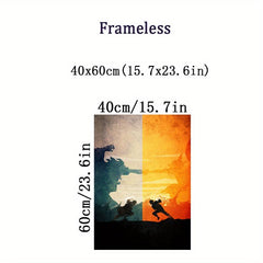 Japanese Anime Poster Cartoon Character Print Home Wall Decor Canvas Painting
