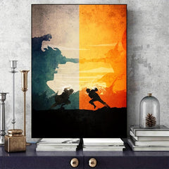 Japanese Anime Poster Cartoon Character Print Home Wall Decor Canvas Painting