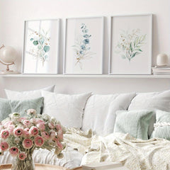 Nordic Style Leaves Modern Wall Decor Set