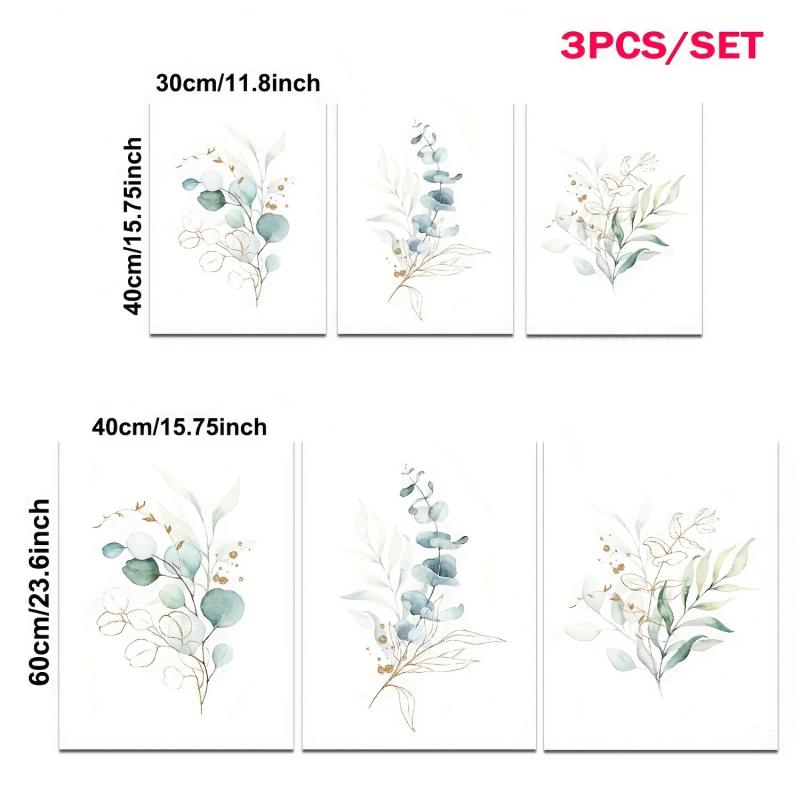Nordic Style Leaves Modern Wall Decor Set