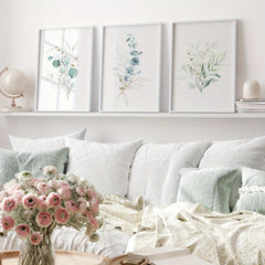 Nordic Style Leaves Modern Wall Decor Set