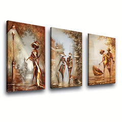 Couple Street Stroll Wall Decoration Painting