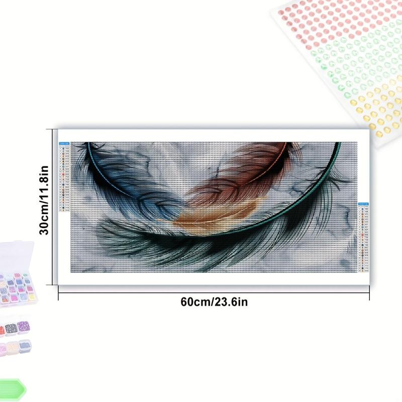 Feather Diamond Painting for Home Decor and Gift Giving