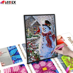 5D Snowman DIY Rhinestone Painting Kit - Christmas Art Kit