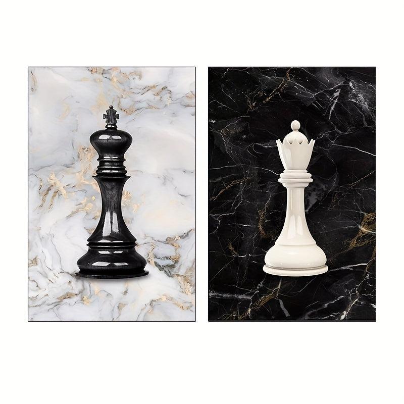 Chess King Canvas Print Modern Art Wall Decor
