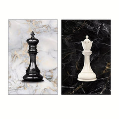 Chess King Canvas Print Modern Art Wall Decor