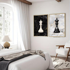 Chess King Canvas Print Modern Art Wall Decor
