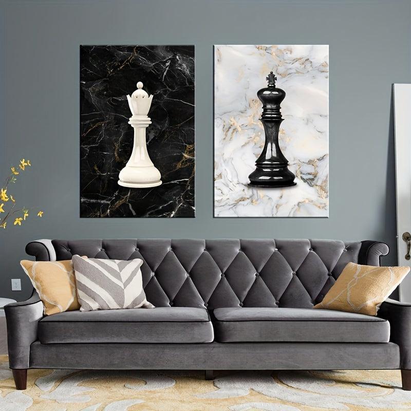Chess King Canvas Print Modern Art Wall Decor