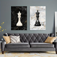 Chess King Canvas Print Modern Art Wall Decor