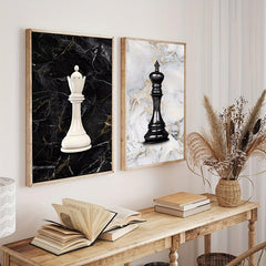Chess King Canvas Print Modern Art Wall Decor