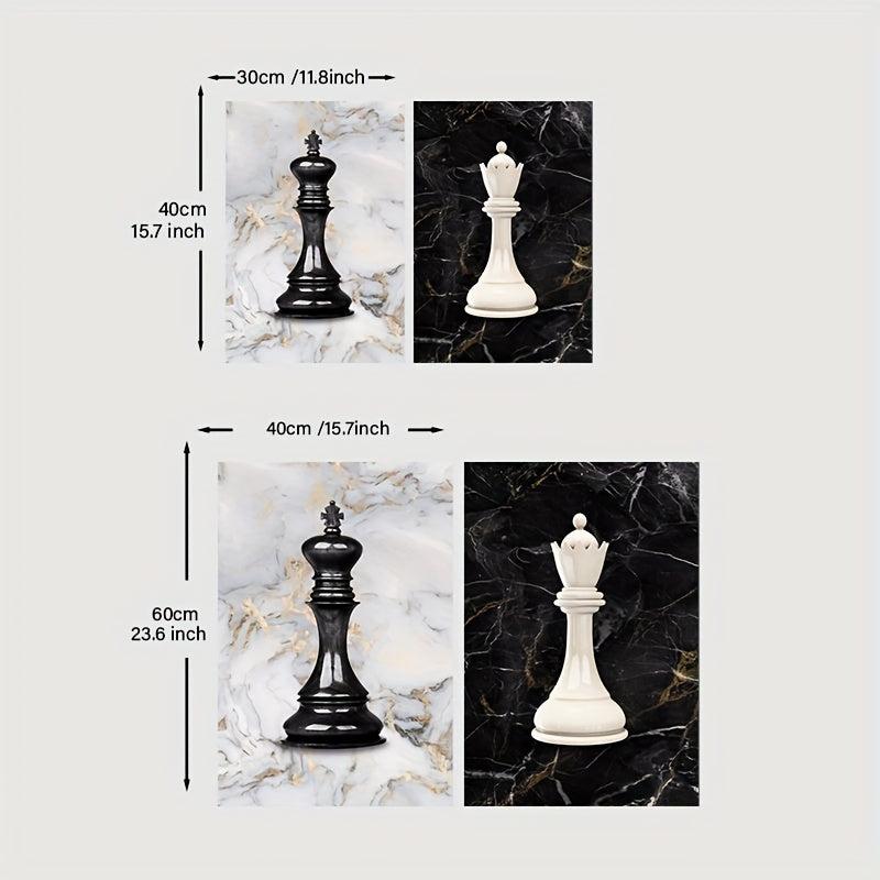 Chess King Canvas Print Modern Art Wall Decor