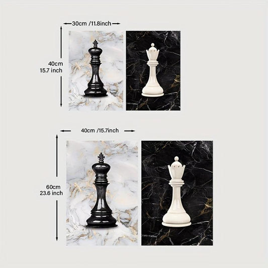 Chess King Canvas Print Modern Art Wall Decor