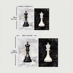 Chess King Canvas Print Modern Art Wall Decor