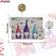 Christmas Rhinestone Painting Kit - Diamond Art with Sparkling Rhinestones