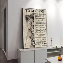 Lion Canvas Print To My Sun Canvas Wall Art