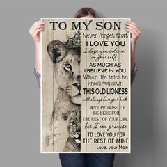 Lion Canvas Print To My Sun Canvas Wall Art