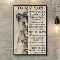 Lion Canvas Print To My Sun Canvas Wall Art