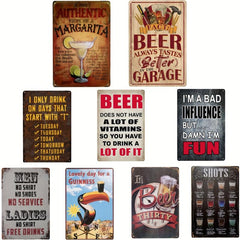 Vintage Bar Tin Sign If Something Offends You Let Us Know Funny Laugh