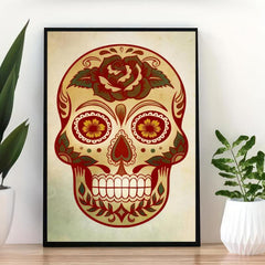 Canvas Poster Modern Art The Dead Skull Ideal Gift For Bedroom Decor