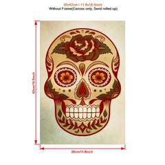 Canvas Poster Modern Art The Dead Skull Ideal Gift For Bedroom Decor