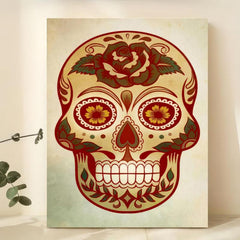 Canvas Poster Modern Art The Dead Skull Ideal Gift For Bedroom Decor