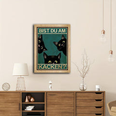 Canvas Poster Three Kittens Abstract Wall Painting Ideal Gift