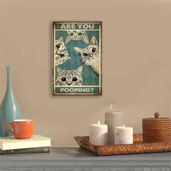 Canvas Poster Three Kittens Abstract Wall Painting Ideal Gift